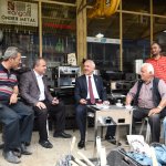 Başkan Gül, sobacılar arastasında esnafla hasbıhal etti
