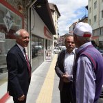 Başkan Gül, sobacılar arastasında esnafla hasbıhal etti