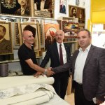 Başkan Gül, sobacılar arastasında esnafla hasbıhal etti