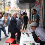 Başkan Gül, sobacılar arastasında esnafla hasbıhal etti