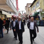 Başkan Gül, sobacılar arastasında esnafla hasbıhal etti