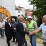 Başkan Gül, Osmancık 4. Sokakta bulunan yıkım çalışmasına katıldı