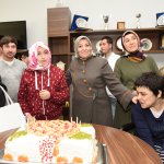 Özel öğrencilerin doğum gününü kutladı