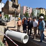 Ata Caddesi’nde alt yapı çalışması başladı