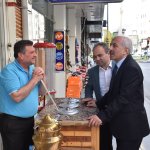 Esnaf, Başkan Gül’ü gülle karşıladı