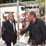 Esnaf, Başkan Gül’ü gülle karşıladı