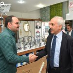 Esnaf, Başkan Gül’ü gülle karşıladı