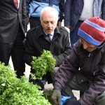 Başkan Gül pazar alışverişinde