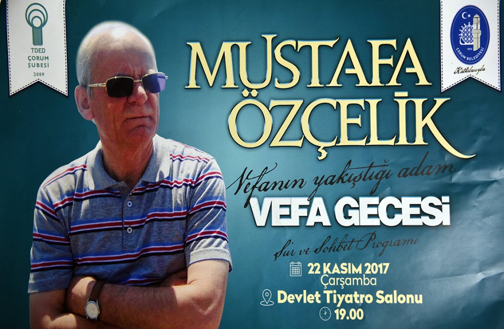 Mustafa Özçelik’e vefa gecesi