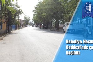 Belediye, Necmettin Erbakan Caddesi’nde çalışma başlattı