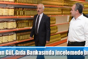 Başkan Gül, Gıda Bankasında incelemede bulundu
