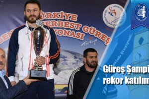 Güreş Şampiyonasına rekor katılım