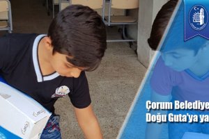 Çorum Belediyesi’nden Doğu Guta’ya yardım eli