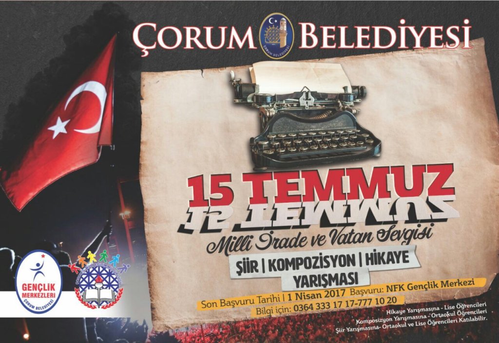 15 Temmuz Milli İrade ve Vatan Sevgisi konulu yarışmayı kazananlar belli oldu