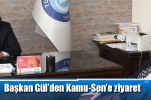 Başkan Gül’den Kamu-Sen’e ziyaret