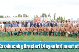 Karakucak güreşleri izleyenleri mest etti