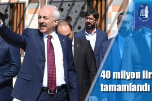40 milyon liralık proje tamamlandı