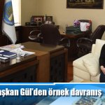 Başkan Gül’den örnek davranış