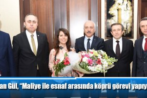 Başkan Gül, “Maliye ile esnaf arasında köprü görevi yapıyorsunuz”