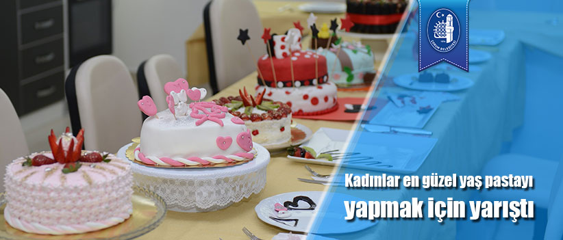 Kadınlar en güzel yaş pastayı yapmak için yarıştı