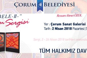 Ahmet Özol’un sergisi Pazartesi günü