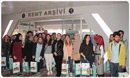 Üniversite öğrencilerinden Kent Arşivine ziyaret