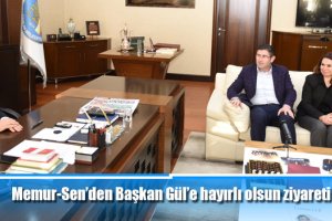 Memur-Sen'den Başkan Gül'e hayırlı olsun ziyareti