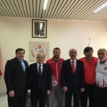 Gül ve Karadağ’dan milli güreşçilere moral desteği