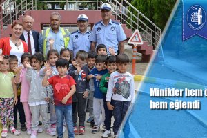 Minikler hem öğrendi hem eğlendi