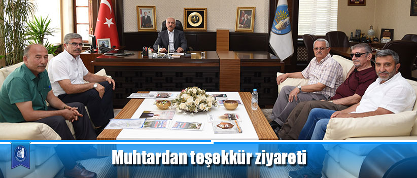 Muhtardan teşekkür ziyareti
