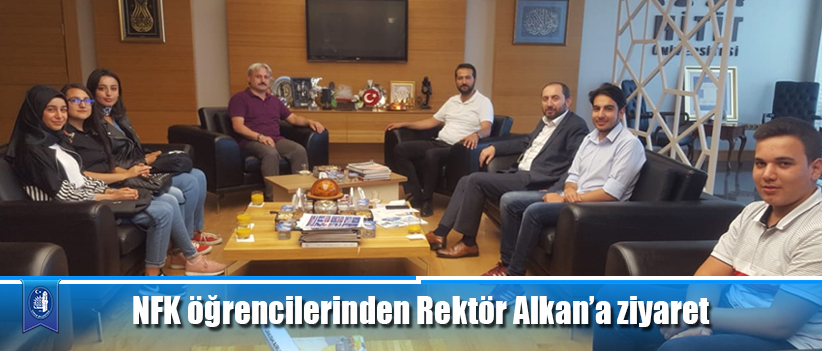 NFK öğrencilerinden Rektör Alkan’a ziyaret