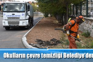Okulların çevre temizliği Belediye’den
