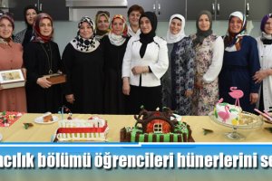 Pastacılık bölümü öğrencileri hünerlerini sergiledi
