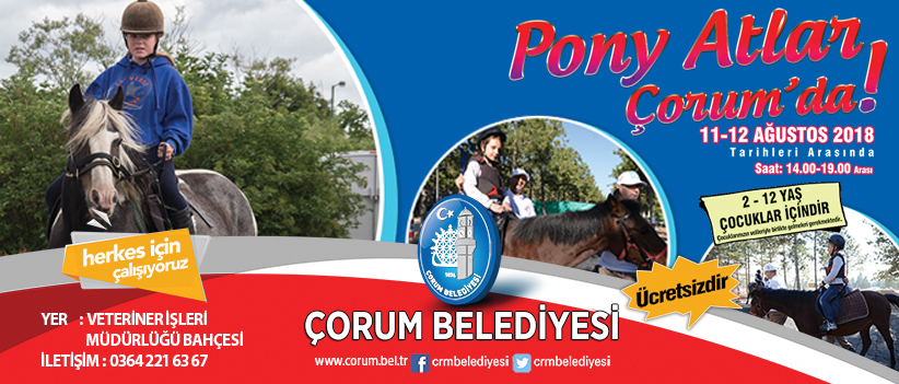 Pony Atlar Çorum'da