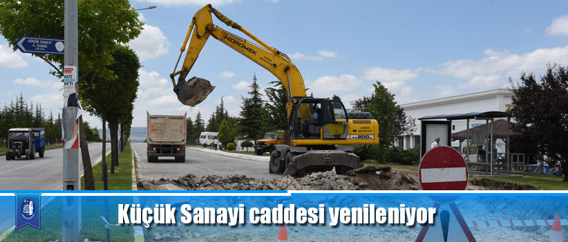 Küçük Sanayi caddesi yenileniyor
