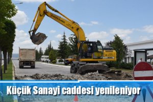 Küçük Sanayi caddesi yenileniyor