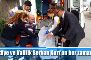 Belediye ve Valilik Serkan Kurt’un her zaman yanında