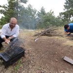 Vatandaşlar mesire alanlarında hoş vakit geçiriyor