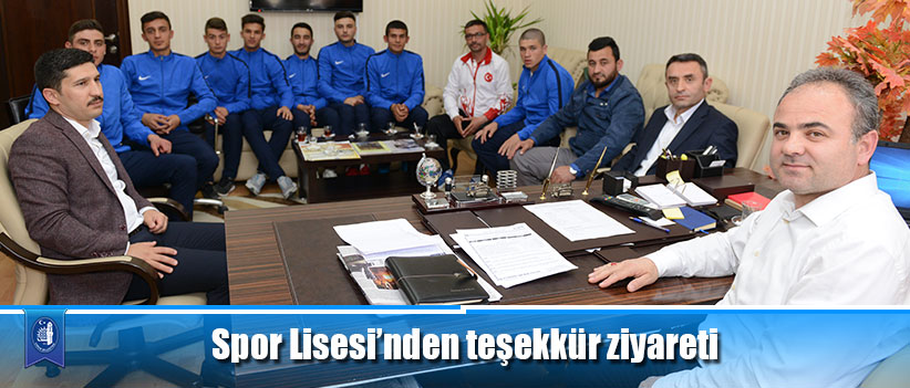 Spor Lisesi’nden teşekkür ziyareti
