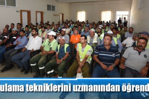 Sulama tekniklerini uzmanından öğrendiler