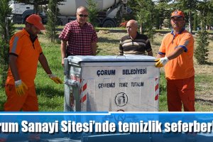 Çorum Sanayi Sitesi’nde temizlik seferberliği