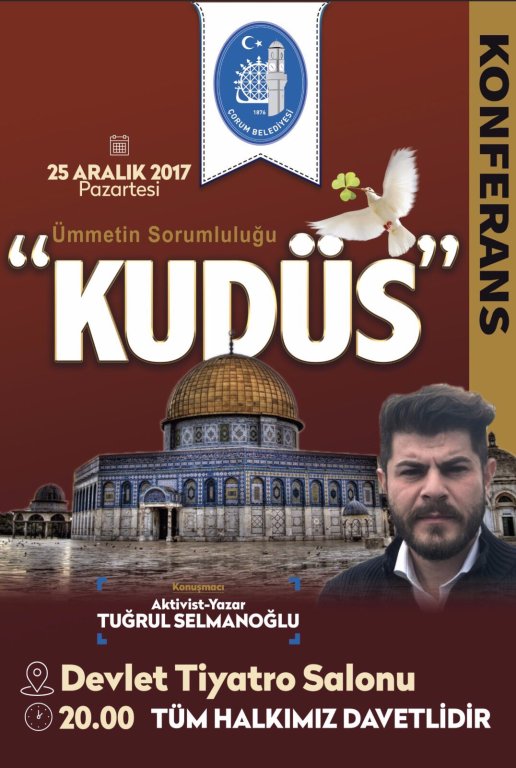 Ünlü aktivist Tuğrul Selmanoğlu Çorum’a geliyor