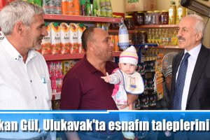 Başkan Gül, Ulukavak'taesnafın taleplerini dinledi