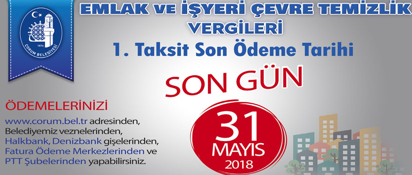 Emlak Vergisi ödemesinde son gün yarın