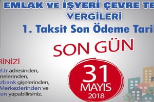 Emlak Vergisi ödemesinde son gün yarın