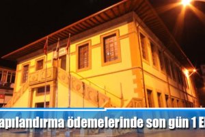 Yapılandırma ödemelerinde son gün 1 Ekim