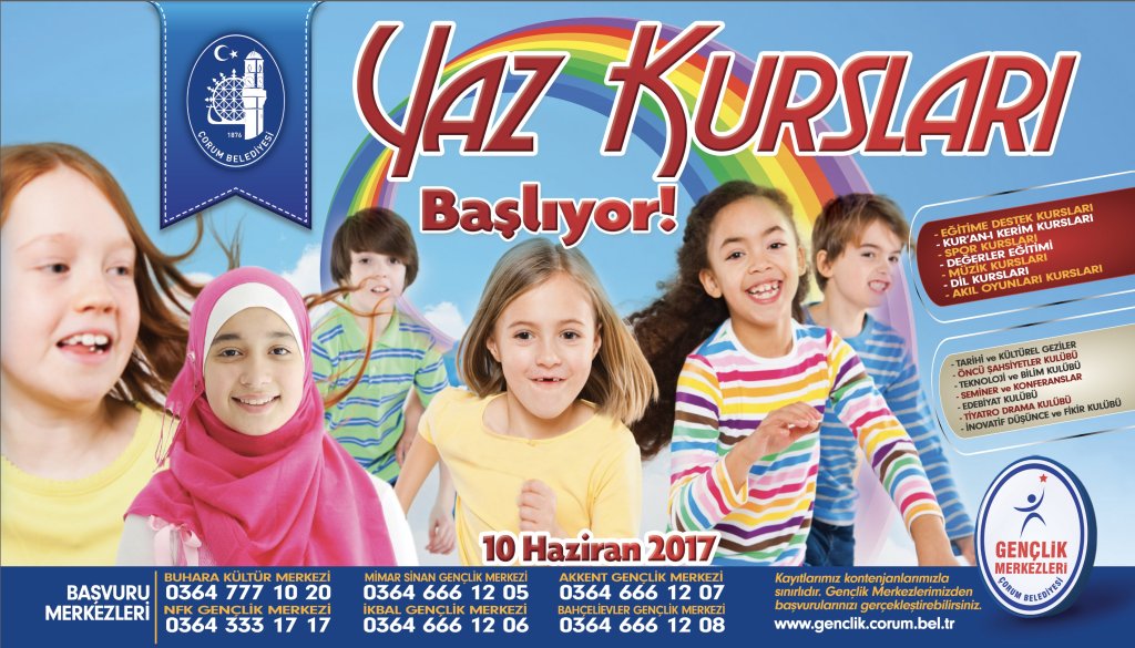 Gençlik Merkezlerinde yaz kursları başlıyor