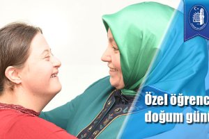 Özel öğrencilere doğum günü sürprizi