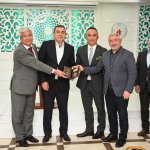 Kitap Kültür Günlerinedestek verenlere teşekkür plaketi