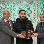 Kitap Kültür Günlerinedestek verenlere teşekkür plaketi